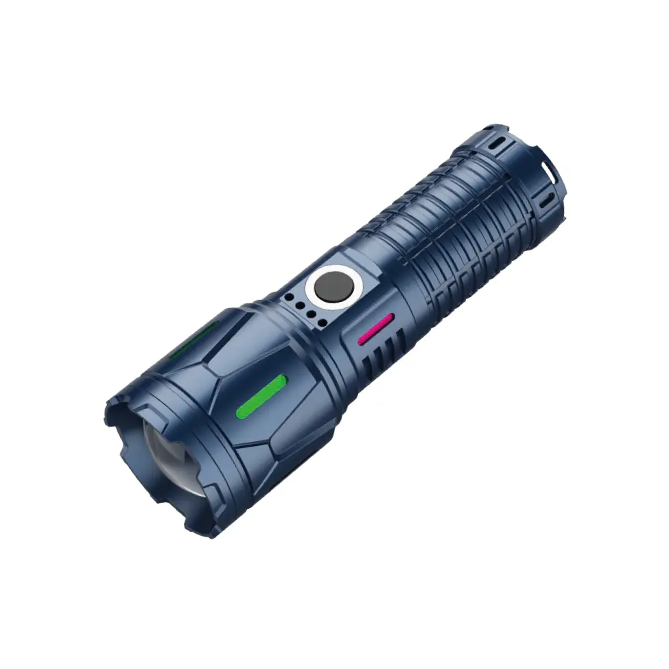 முகாம் மற்றும் பாதுகாப்பிற்கான 10W LED ரிச்சார்ஜபிள் தந்திரோபாய ஒளிரும் விளக்கு